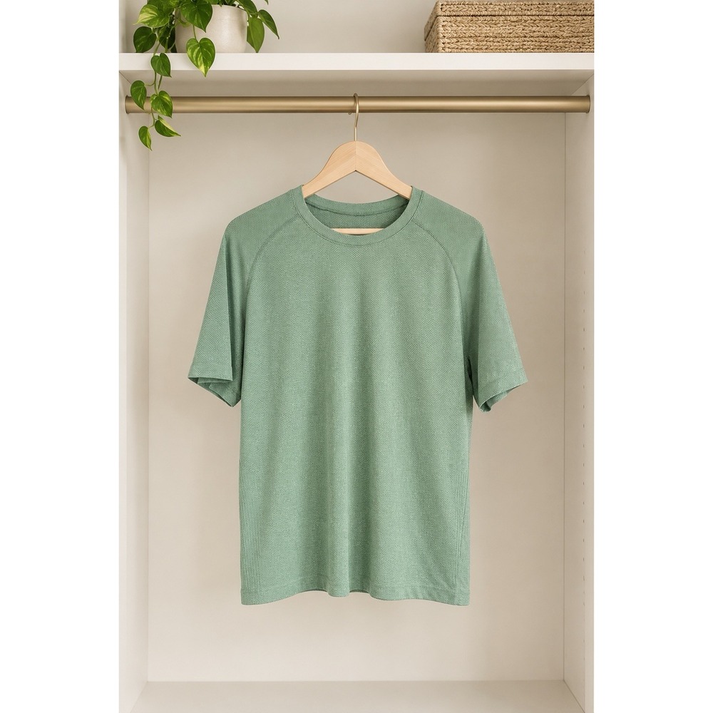 Lululemon Men's Metal Vent Tech Performance Stretch Shirt Medium V-7